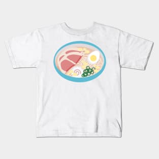 Anime Style Ramen Soup Bowl Kids T-Shirt